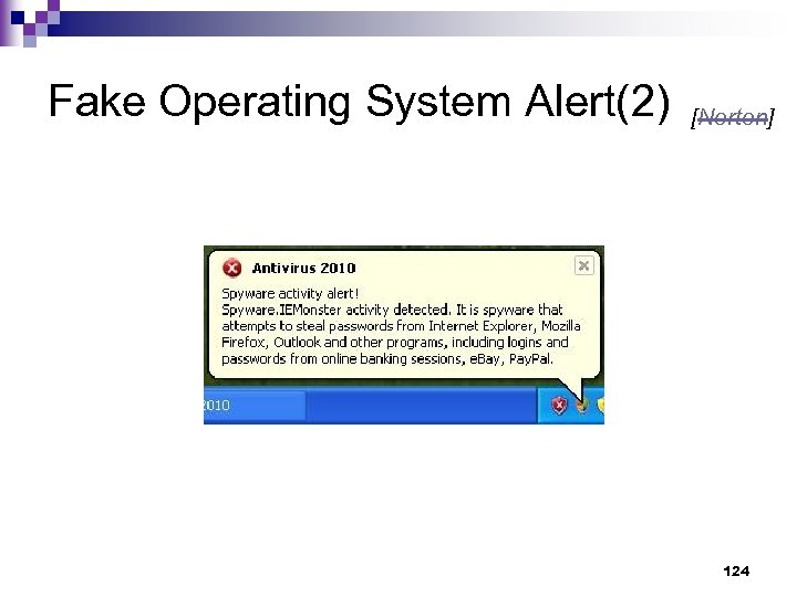 Fake Operating System Alert(2) [Norton] 124 