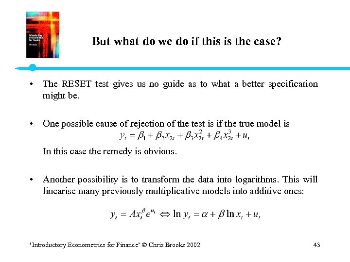 But what do we do if this is the case? • The RESET test