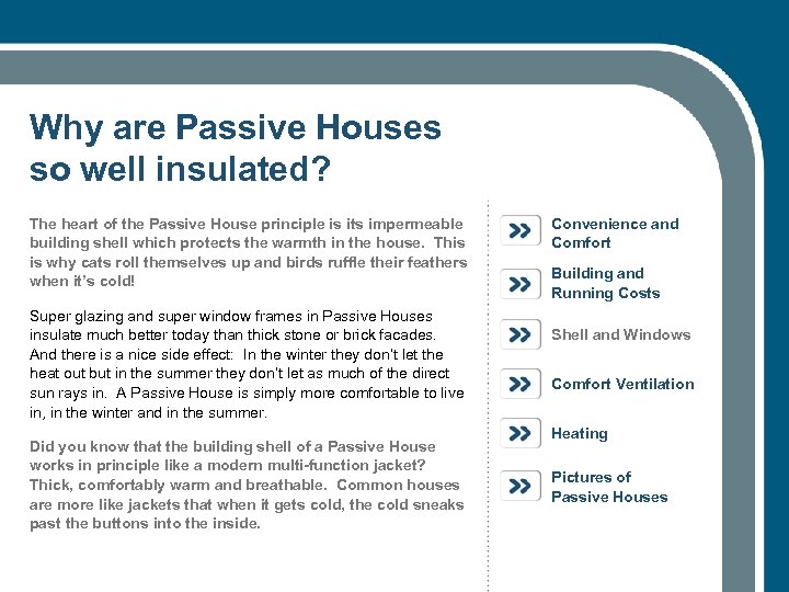 Why are Passive Houses so well insulated? The heart of the Passive House principle
