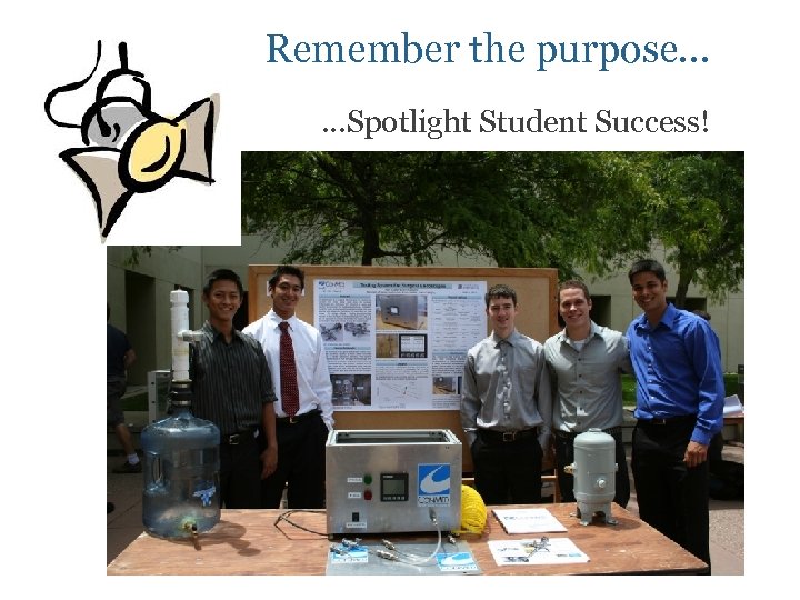  Remember the purpose… …Spotlight Student Success! 
