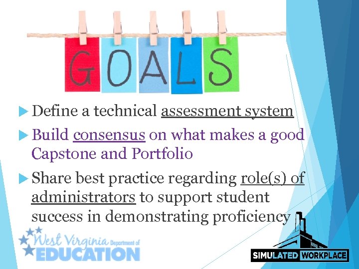 Define a technical assessment system Build consensus on what makes a good Capstone