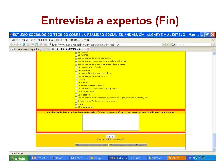 Entrevista a expertos (Fin) 