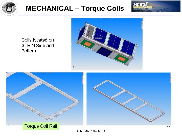 MECHANICAL – Torque Coils located on STEIN Side and Bottom Torque Coil Rail 11