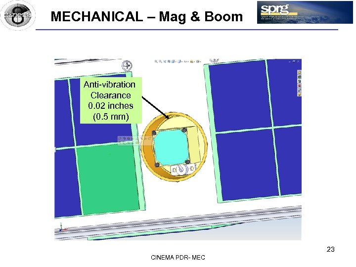 MECHANICAL – Mag & Boom Anti-vibration Clearance 0. 02 inches (0. 5 mm) 23