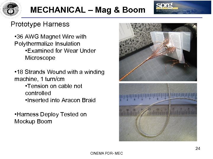 MECHANICAL – Mag & Boom Prototype Harness • 36 AWG Magnet Wire with Polythermalize