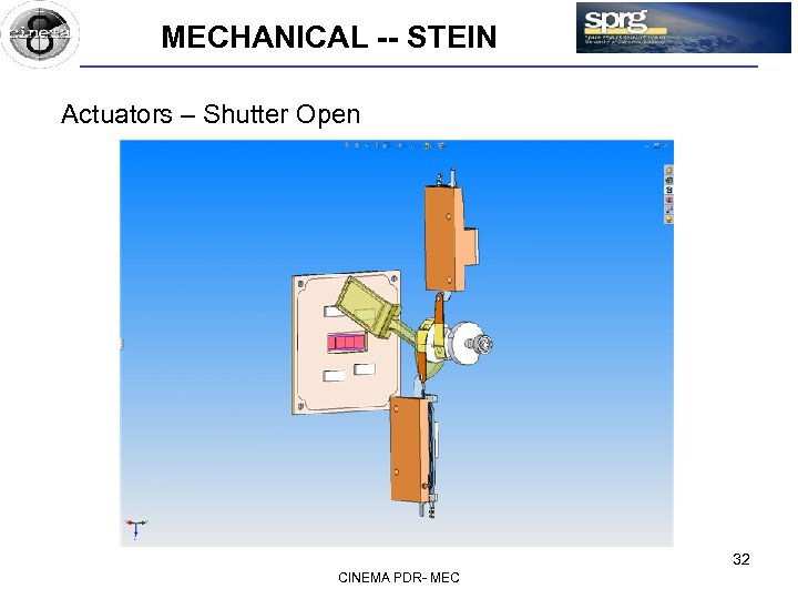 MECHANICAL -- STEIN Actuators – Shutter Open 32 CINEMA PDR- MEC 