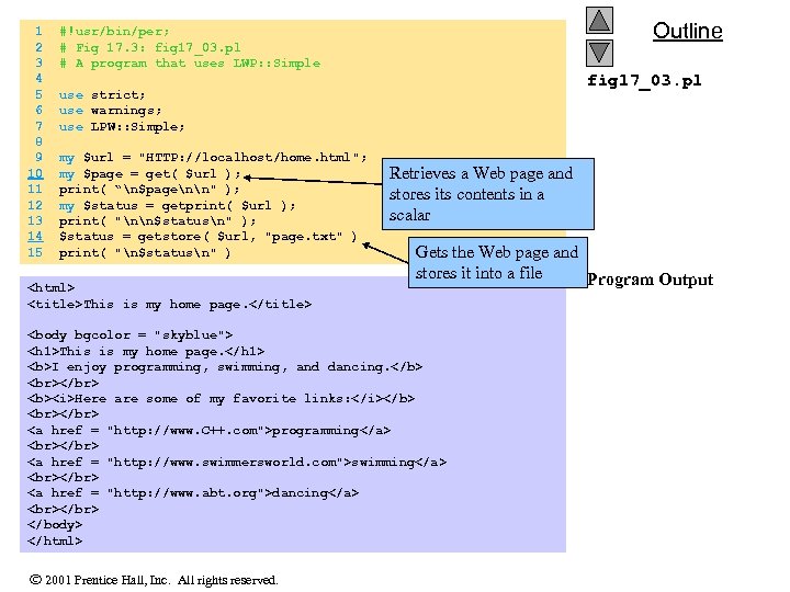  1 #!usr/bin/per; 2 # Fig 17. 3: fig 17_03. pl 3 # A