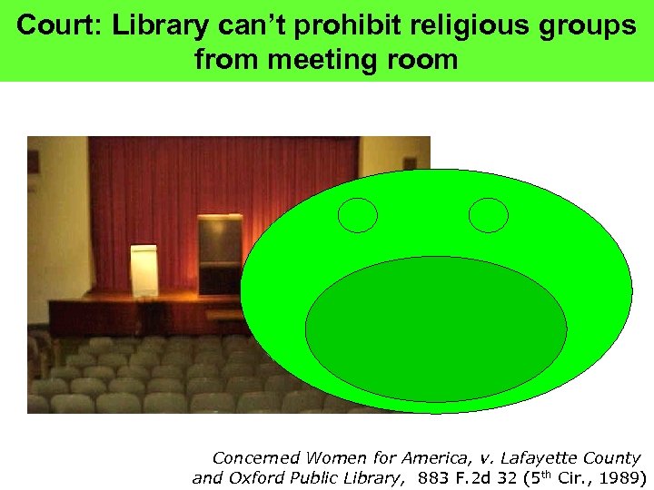 Court: Library can’t prohibit religious groups from meeting room Concerned Women for America, v.