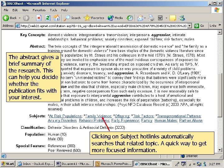 The abstract gives a brief summary of the research. This can help you decide