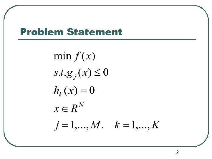 Problem Statement 2 