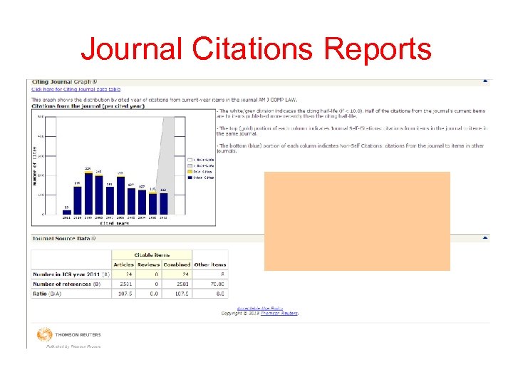 Journal Citations Reports 