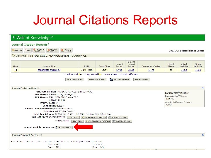 Journal Citations Reports 