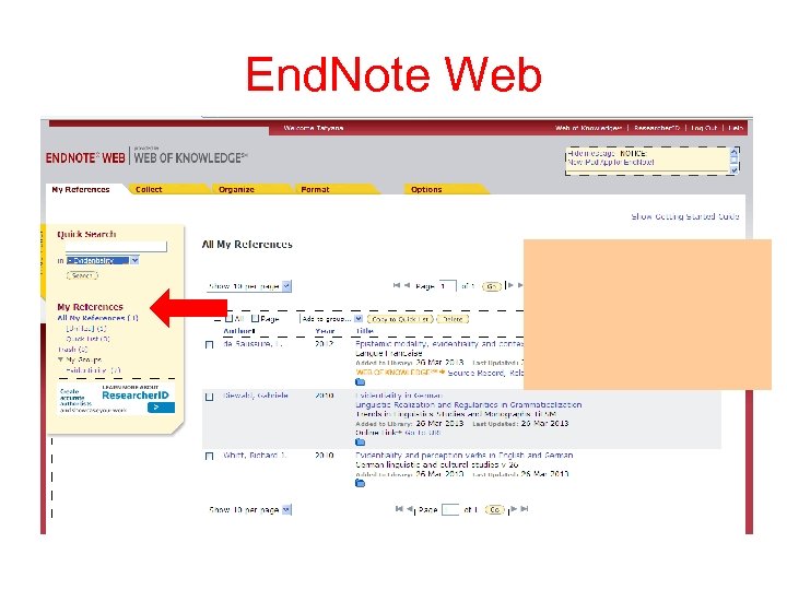 End. Note Web 
