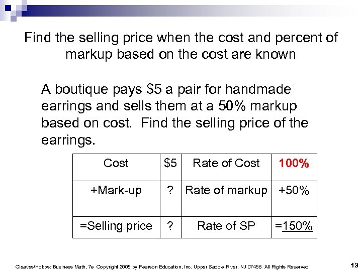 Find the selling price when the cost and percent of markup based on the