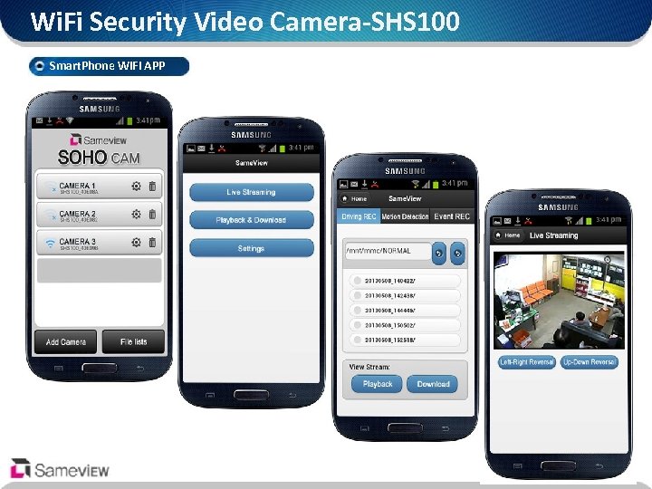 Wi. Fi Security Video Camera-SHS 100 Smart. Phone Wi. Fi APP 