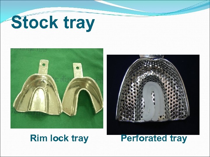 Stock tray Rim lock tray Perforated tray 