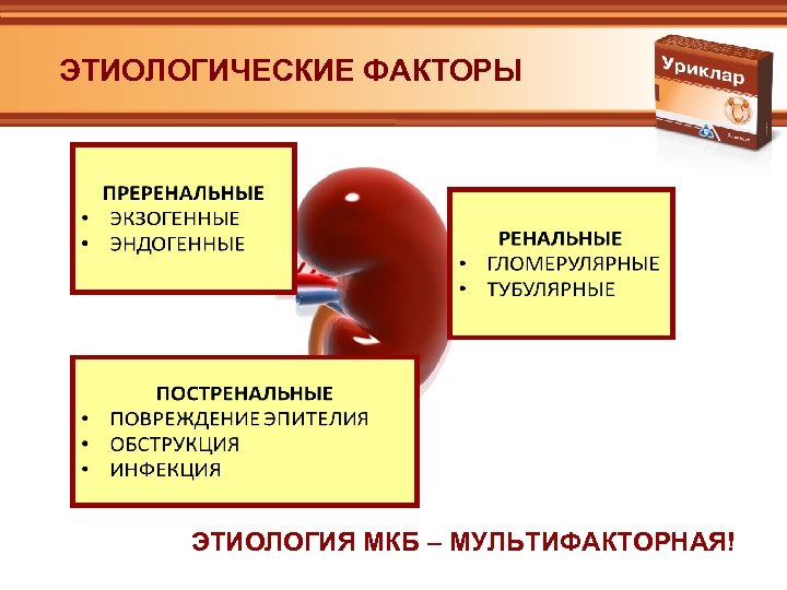 ЭТИОЛОГИЧЕСКИЕ ФАКТОРЫ ЭТИОЛОГИЯ МКБ – МУЛЬТИФАКТОРНАЯ! 