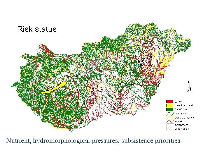 Nutrient, hydromorphological pressures, subsistence priorities 