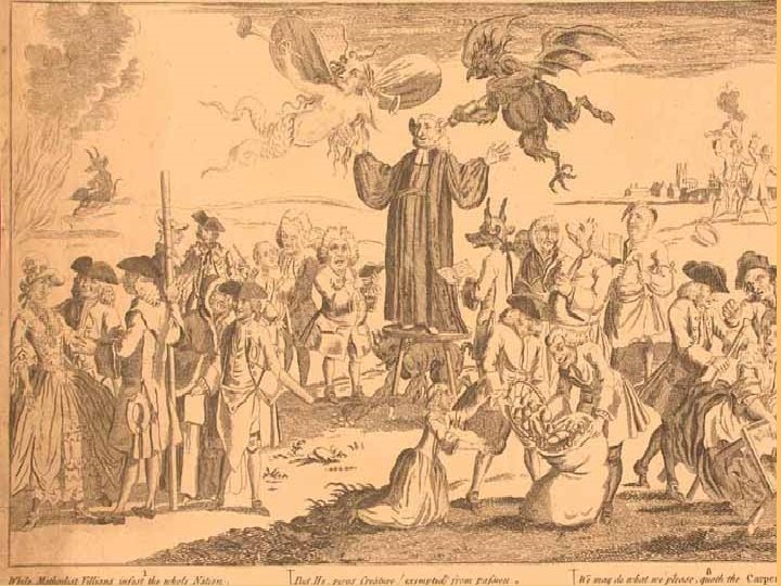 Whitefield Satirized George Whitefield acquired many enemies, who assailed evangelicalism as a distortion of