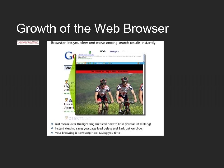 Growth of the Web Browser 