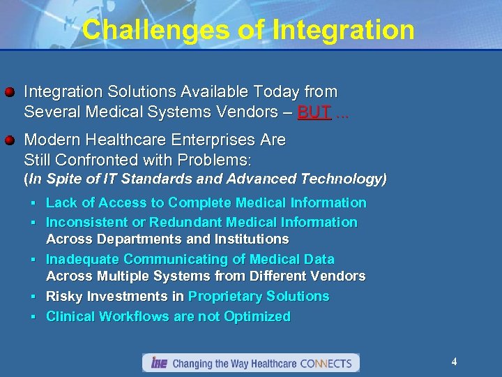 Challenges of Integration Solutions Available Today from Several Medical Systems Vendors – BUT. .