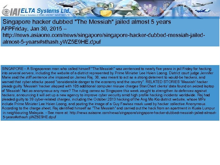 Singapore hacker dubbed 