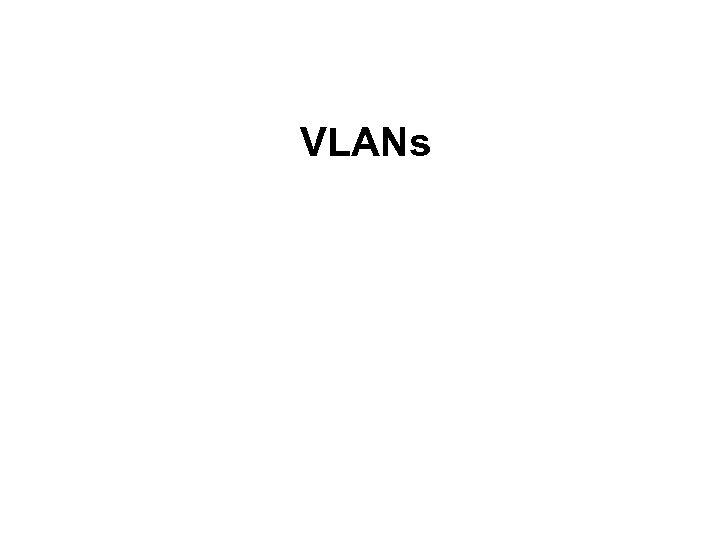 VLANs 