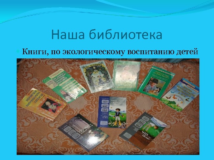Наша библиотека Книги, по экологическому воспитанию детей 