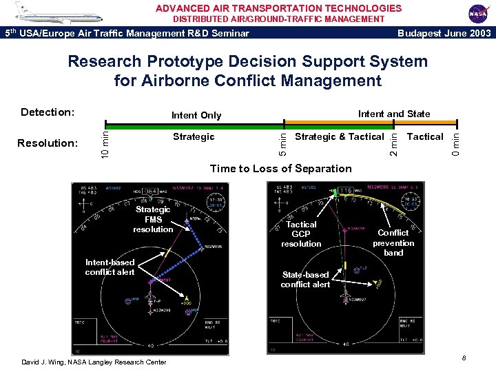 ADVANCED AIR TRANSPORTATION TECHNOLOGIES DISTRIBUTED AIR/GROUND-TRAFFIC MANAGEMENT 5 th USA/Europe Air Traffic Management R&D