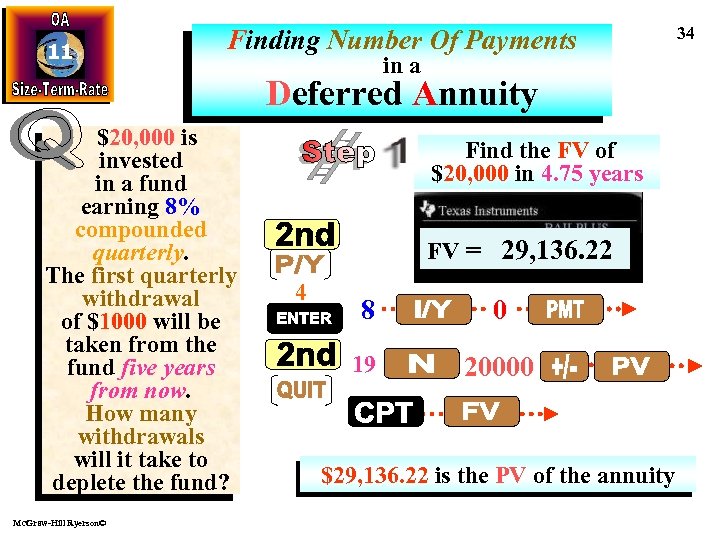 11 Finding Number Of Payments in a Deferred Annuity $20, 000 is invested in