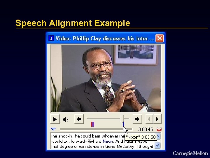 Speech Alignment Example 