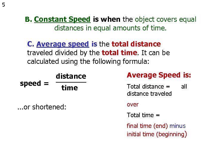 1 Speed and Velocity What is speed velocity