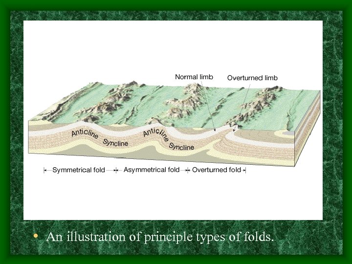  • An illustration of principle types of folds. 