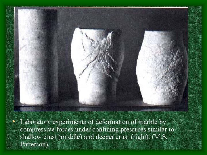  • Laboratory experiments of deformation of marble by compressive forces under confining pressures