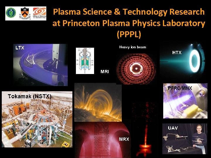 Plasma Science & Technology Research at Princeton Plasma Physics Laboratory (PPPL) Heavy ion beam