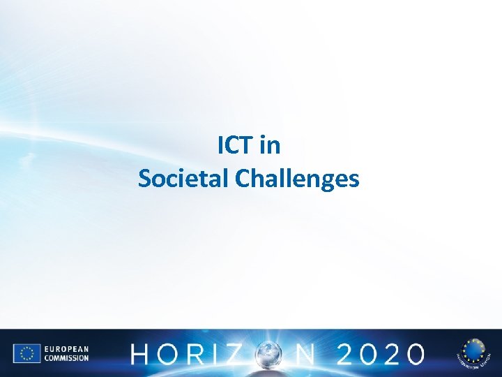 ICT in Societal Challenges 
