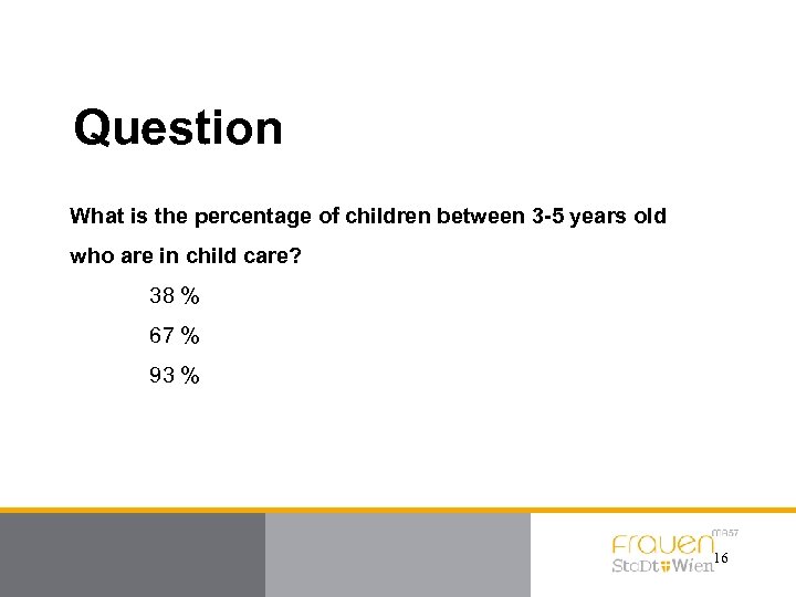 Question What is the percentage of children between 3 -5 years old who are