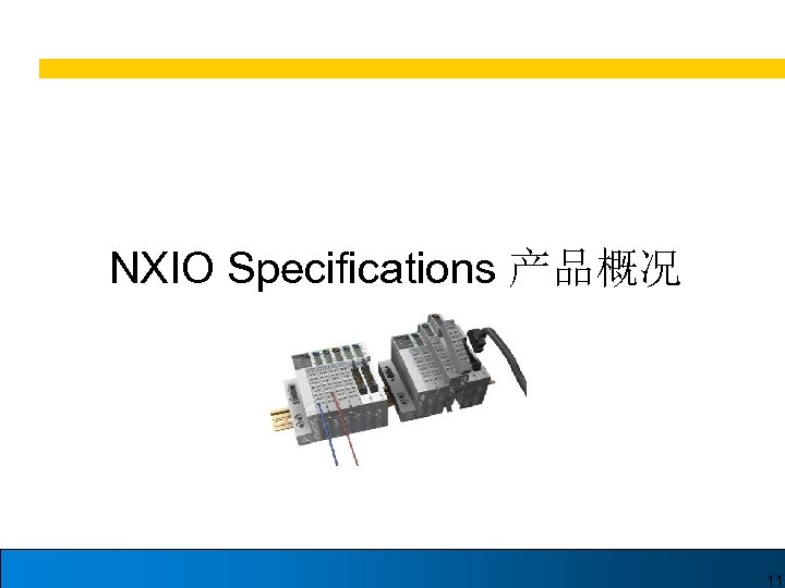 NXIO Specifications 产品概况 11 