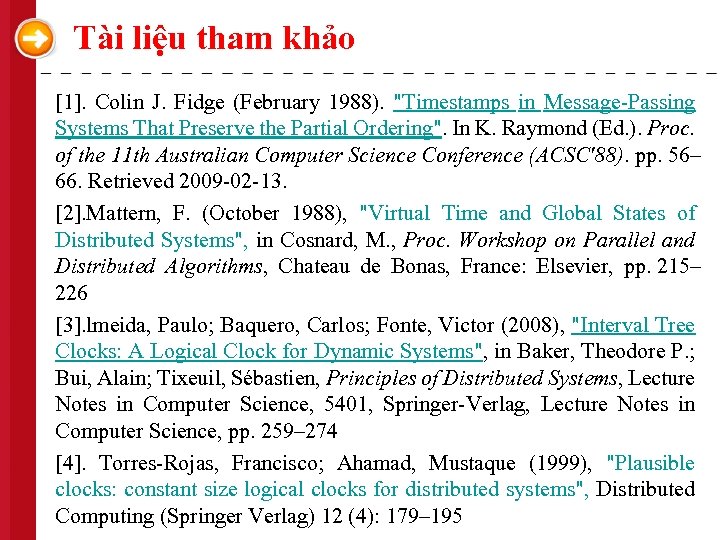 Tài liệu tham khảo [1]. Colin J. Fidge (February 1988). 