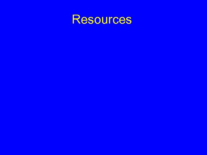 Resources 