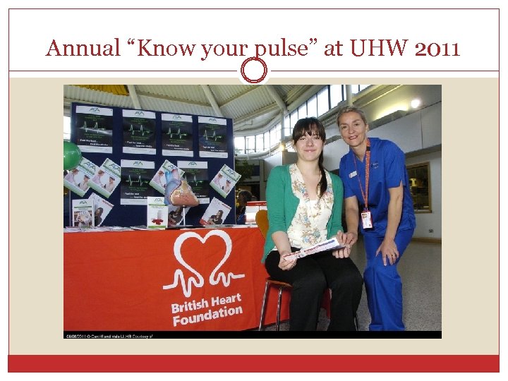 Annual “Know your pulse” at UHW 2011 