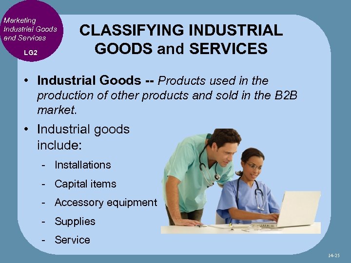 Marketing Industrial Goods and Services LG 2 CLASSIFYING INDUSTRIAL GOODS and SERVICES • Industrial