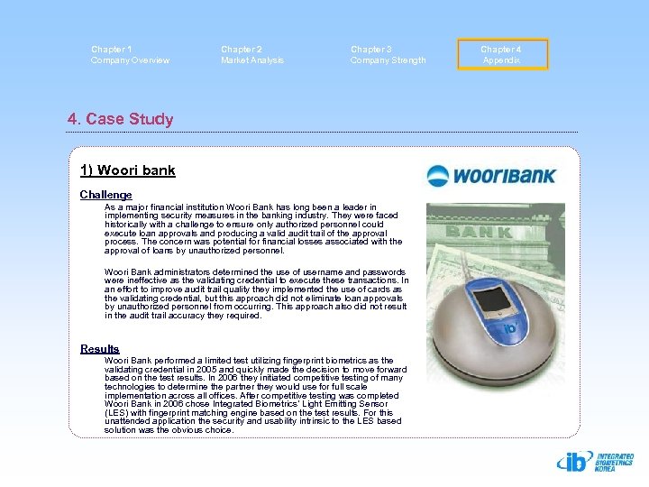 Chapter 1 Company Overview Chapter 2 Market Analysis Chapter 3 Company Strength 4. Case