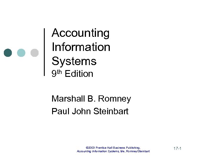 Accounting Information Systems 9 Th Edition Marshall B