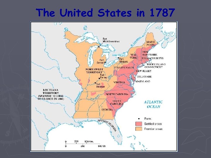 The United States in 1787 