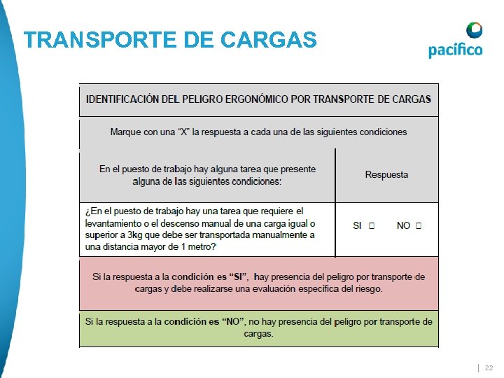 TRANSPORTE DE CARGAS | 22 