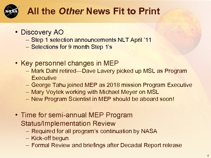 All the Other News Fit to Print • Discovery AO – Step 1 selection