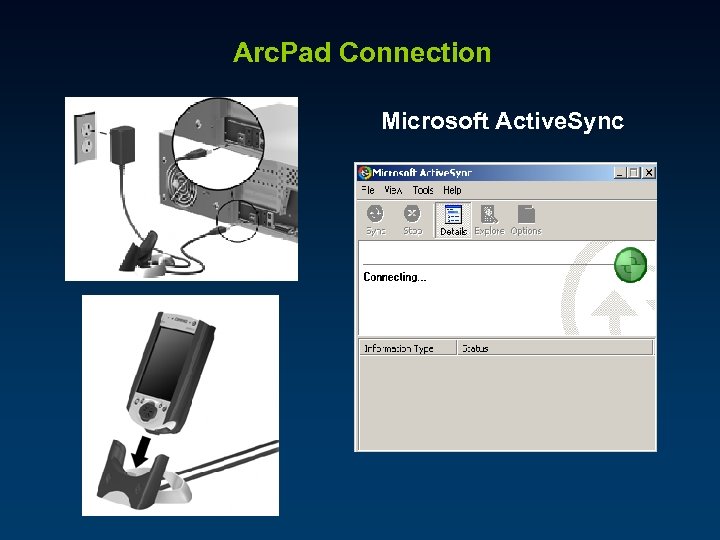 Arc. Pad Connection Microsoft Active. Sync 