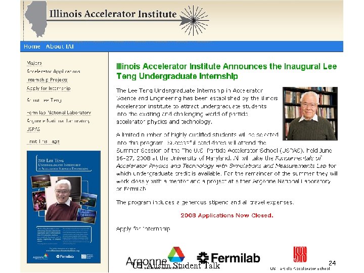 f UT Austin Student Talk 24 