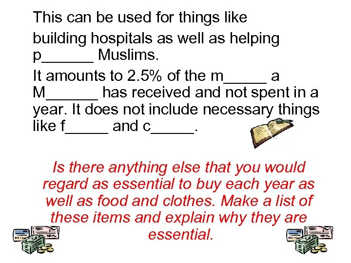 This can be used for things like building hospitals as well as helping p______